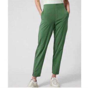 Athleta Brooklyn Mid Rise Ankle Pants Green Womens 4 Career Office Athleisure
